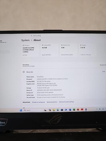 rog ally x: İşlənmiş ASUS ROG, 15.6 ", Intel Core i7, 1 TB, Ünvandan götürmə, Ödənişli çatdırılma, Rayonlara çatdırılma — 6