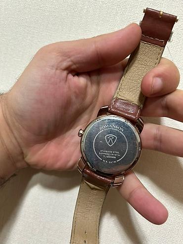 romanson saat: Romanson kişi qol saatı - Marka/model: Romanson Swiss Quartz (arxa — 2