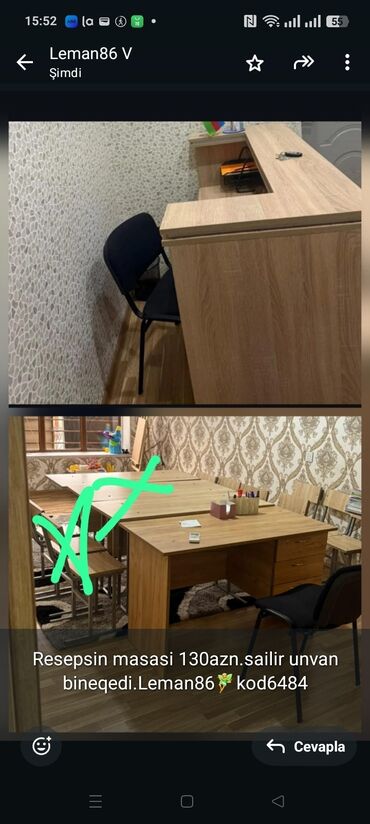 dana qiyməti xaçmaz: Resepsin masasi 130azn.sailir unvan bineqedi.Leman86🧚‍♀️kod6484