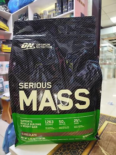 optimum: Optimum Nutrition Serious Mass, шоколад Гейнер для набора массы и — 3