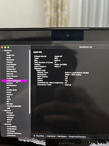 macbook air 2011: Для программирования, Б/у, Apple M2, ОЗУ, RAM: 16 ГБ — 4