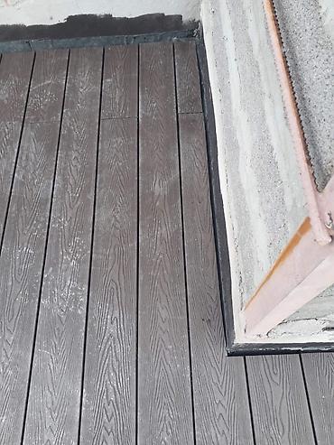 Напольные работы: Монтаж террасной доски (ДПК/МПК композит) под ключ. 5,8 М² я не — 4