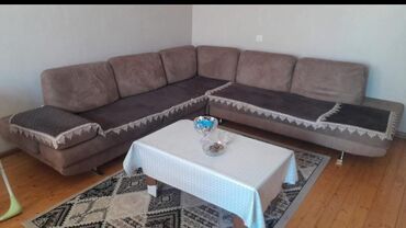 Masalar və oturacaqlar: Künc divan, İşlənmiş, Açılan, Çatdırılma yoxdur