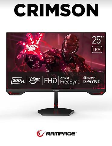 planşet alıram: Rampage CRIMSON 25" Gaming Monitor 🔴200HZ monitor tezliyi〽️ 🔴0.5 MS — 1