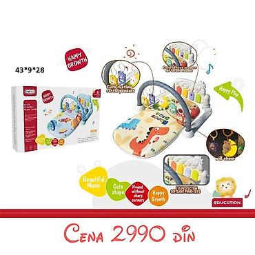 Podloge za igru: Muzička prostirka za bebе sa klavirom i visećim igračkama (0+) - — 6