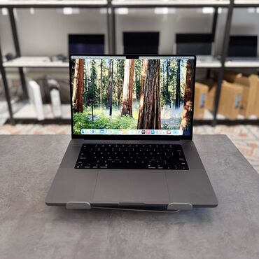 бу жылыткыч: Ноутбук, Apple, 16 ГБ ОЭТ, Apple M1 Pro, 16 ", Колдонулган, Жумуш, окуу үчүн, эс тутум NVMe SSD