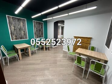 Ofis masaları: Yeni, Kvadrat masa, 4 stul, Açılmayan, Stullar ilə, Metal, Azərbaycan