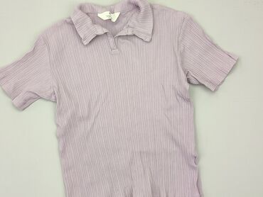 liliowe body: Koszulka, H&M, 9 lat, 128-134 cm, stan - Dobry