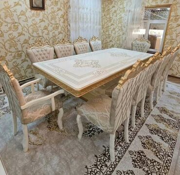 Masa və oturacaq dəstləri: Qonaq otağı üçün, Yeni, Açılan, Dördbucaq masa, 6 stul -da lalafo.az — 7 Masa və oturacaq dəstləri: Qonaq otağı üçün, Yeni, Açılan, Dördbucaq masa, 6 stul — 7