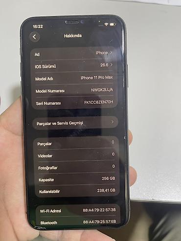 iphone 14 qiyməti: IPhone 11 Pro Max, 256 GB, Matte Space Gray, Face ID — 2