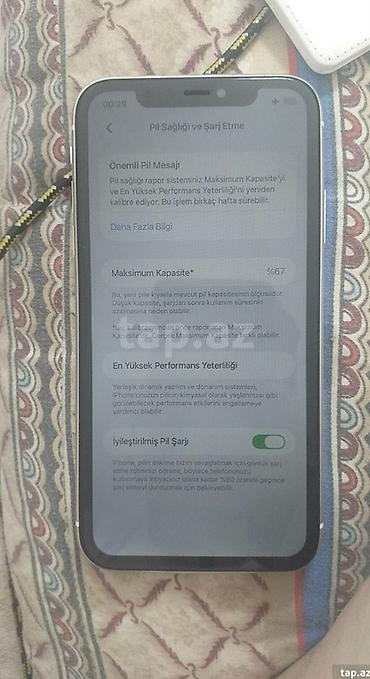 iphone 15 qiyməti: IPhone 11, 256 GB, Ağ, Face ID — 4