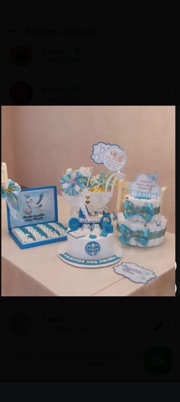 Buket güllər: Məhsul: Zərif dekorativ güllərdən hazırlanmış buketlər - Material — 17