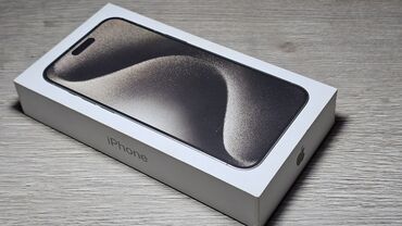 Apple iPhone: IPhone 15 Pro Max, Б/у, 256 ГБ, Natural Titanium, Чехол, Коробка, 98 %