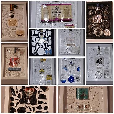 Slike i ramovi: Izrada slika od razbijenih flaša Ulepsajte vas dom, kafic, lokal — 10