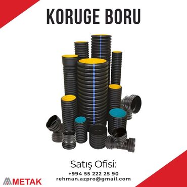 Borular və şlanqlar: Plastik, Boru, Yeni, Sənayə, Kanalizasiya üçün, Ünvandan götürmə, Pulsuz çatdırılma, Ödənişli çatdırılma, Ödənişli quraşdırma