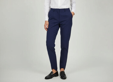 spodnie śliskie: Material trousers for women, size S