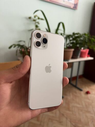 нетбук бишкек: IPhone 11 Pro, Колдонулган, 64 ГБ, Ак, Заряддоочу түзүлүш, Коргоочу айнек, Каптама, 60 %