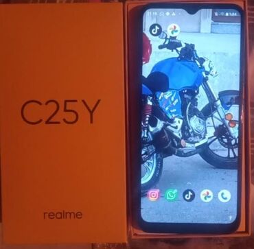 Realme: Realme C25Y, 128 GB, rəng - Qara, Barmaq izi