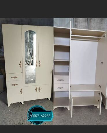 Sifarişlə dolablar: Düz dolab, Qonaq otağı üçün, Dəhliz üçün, Yataq otağı üçün, Paltar üçün, Açılan, Quraşdırıla bilən, 3 qapılı — 12