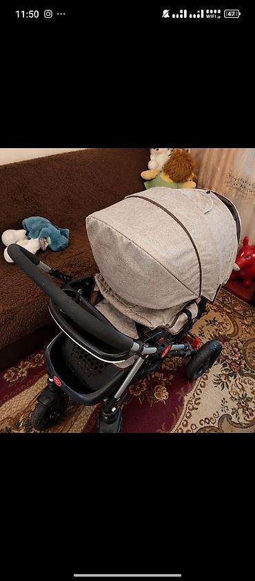 Uşaq arabası – 3 təkərli, iri ön təkərli şassi tecılı satılır uşaq