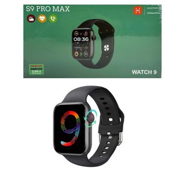 apple watch 9 цена в бишкеке: Смарт часы Watch S9 PRO max имеют Сенсорный экран с ярким дисплеем