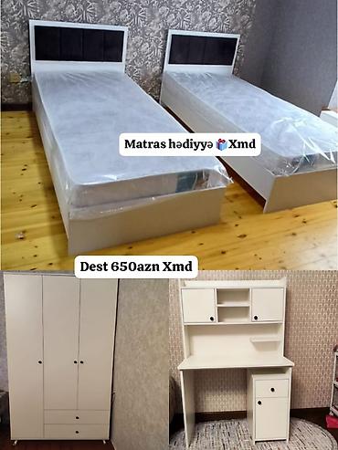 gəncə mebel: Oğlan və qız üçün, Yeni, 2 təknəfərlik çarpayı — 1