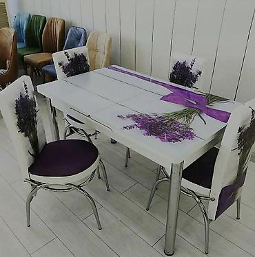lavanda satışı: Mətbəx üçün, Yeni, Açılan, Dördbucaq masa, 4 stul — 1