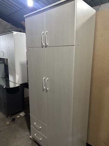 Шифоньеры: Шифоньер, Новый, Прямой, цвет - Белый, ЛДСП — 8