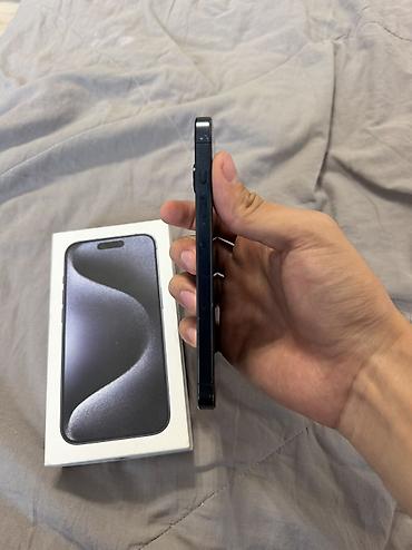Apple iPhone: IPhone 15 Pro, Б/у, 256 ГБ, Blue Titanium, 80 % — 3