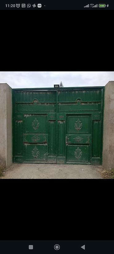 Başlıq: 3.5 x 3 m dəmir darvaza – yaşıl, ornamentli dizayn Təsvir: -