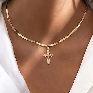 Ogrlice: Lančići sa verskim privescima – više modela - Materijal: nerđajući — 20