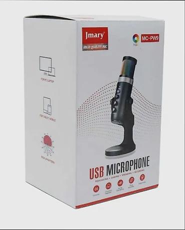 микрофон пк: USB-микрофон Jmary MC-PW9 (RGB) - Подключение: USB, Plug&Play — — 4