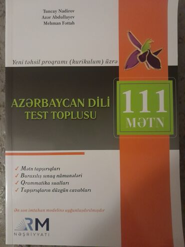 tedi ayı mətni: RM "111 mətn" test vəsaiti. təptəzədir heç işlədilməyib