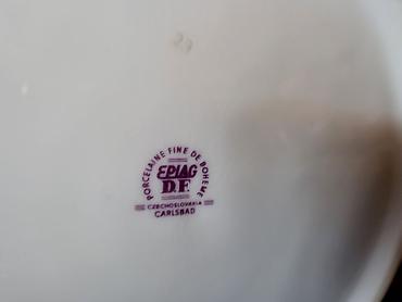 Ostali antikviteti: Servis za torte,kolace Bohemija Epiag Carlsbad 70te. Servis bohamija — 12