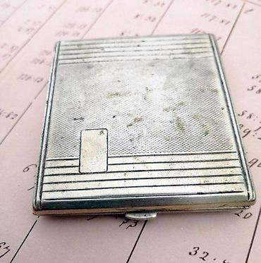 Upaljači i prateća oprema: Vintage Kraft Alpacca tabakera, označena, Robert Kraft. ANTIKVITET — 5