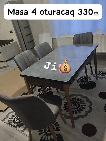 eyvan ucun stol stul: Masa ve oturacaq rəng seçimi var — 1