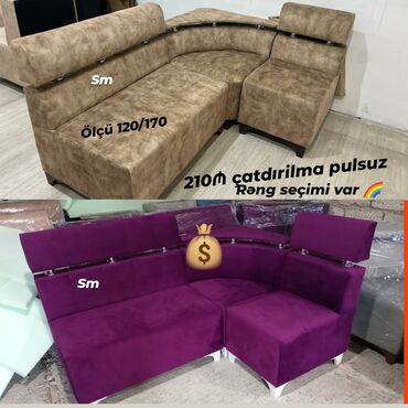 Masa və oturacaq dəstləri: Künc divan, Yeni