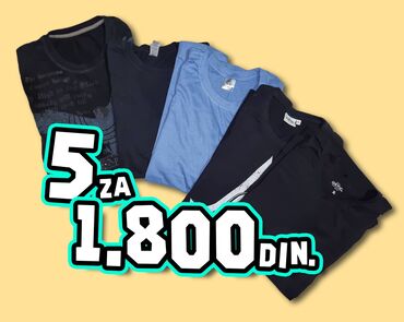 gucci majice: 5 Majica za 1.800 dinara - Komplet! ★★★ ★ U Kompletu se prodaju 5