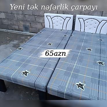 Çarpayılar: Təzə çarpayılar. 1 nəfərlik çarpayılar 65manat. 2 nəfərlik taxt — 9