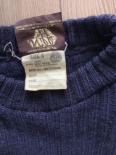 pull and: Темно-синий мужской свитер-пуловер Niffi (Made in England). - — 3