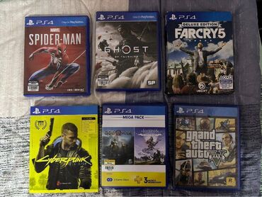 Oyun diskləri və kartricləri: Sony playstation 4 ucun orijinal oyun diskleri Diskler ciziqsiz ve