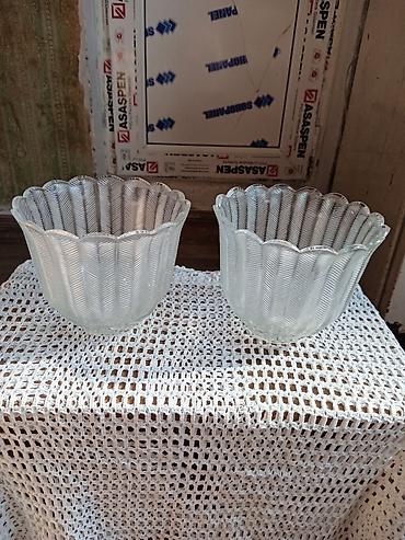 Şüşə lampalar üçün plafon/abaşur başlıqları (2 ədəd) - Material