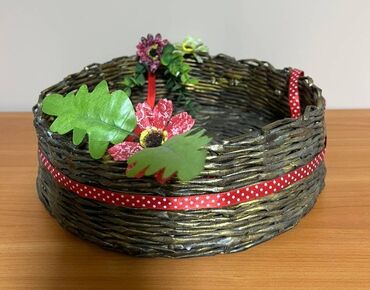цветы ромашки: Корзина для интерьера с восхитительным оформлением для цветов