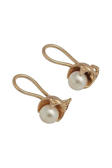 amber elixir: Серьги из красного золота 585 Артикул: 36958 Категория: серьги — 1