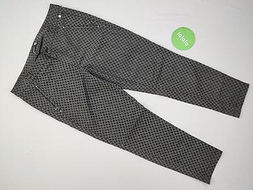 jeansy patchworkowe: Spodnie materiałowe damskie, rozmiar XL — 2