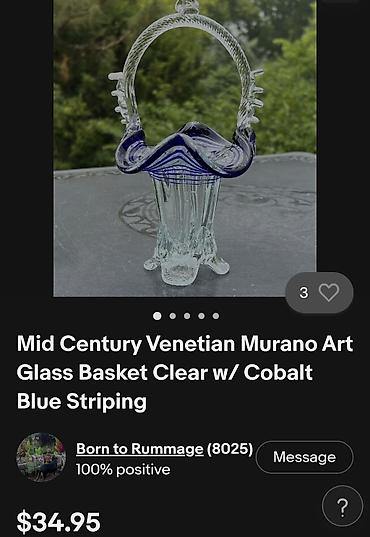 Figure: Murano nova korpa,rucni rad iz 70ih godina. Murano korpa duvano na lalafo.rs — 5 Figure: Murano nova korpa,rucni rad iz 70ih godina. Murano korpa duvano — 5