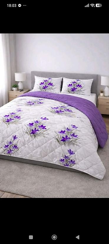 Ćebad i pokrivači: ✔ Bračni set • Čaršaf: 220×230 cm • Jorganska navlaka (step-deka) — 8