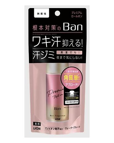 delay spray: Ban Premium антиперспирант-ролик без запаха 40 мл, Япония Роликовый — 1