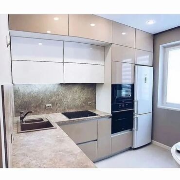 Sifarişlə mətbəx mebeli: Sifarişlə mətbəx dəsti, MDF, Kredit var, Pulsuz çatdırılma, Rayonlara çatdırılma — 9