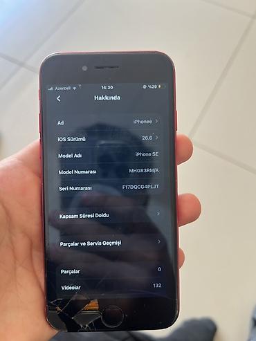 balaca iphone: IPhone SE 2020, 64 GB, Qırmızı — 6